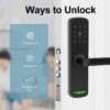 Smart WiFi Digital Door Lock - Fingerprint, Passcode, Manual Key, Smartphone OTP