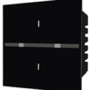 2-Switch 15Amp Wi-Fi + IR Remote Smart Glass Touch Switch (Black) - Image 6