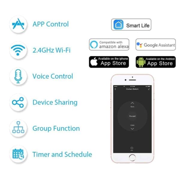 Fan Regulator Wi-Fi + IR Remote Smart Glass Touch Switch (Black) - Image 2