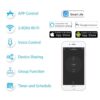 Teqooz 4-Switch + 1 Socket Smart Wi-Fi Touch Switch Panel (4M) (White) - Image 2