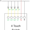 4-Switch Glass Touch Switch (White) - Image 3