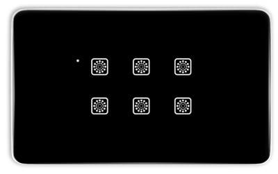 Teqooz 6-Switch Smart Zigbee + Remote Touch Switch Panel (4M) (Black)