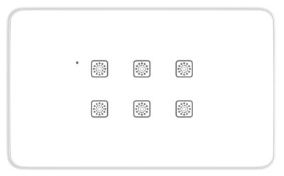 Teqooz 6-Switch Smart Zigbee + Remote Touch Switch Panel (4M) (White)