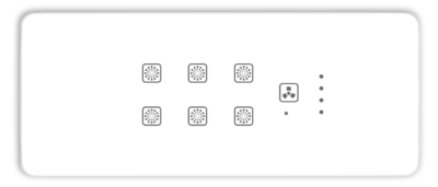 Teqooz 6-Switch + Fan Regulator Smart Zigbee + Remote Touch Switch Panel (6M) (White)