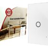 2-Switch 15Amp Smart Wi-Fi + Bluetooth Touch Switch (White)