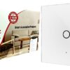 24 Amp Heavy Load Smart Wi-Fi + Bluetooth Touch Switch (White)