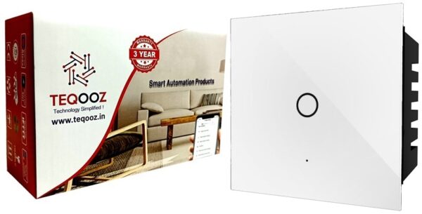 24 Amp Heavy Load Smart Wi-Fi + Bluetooth Touch Switch (White)