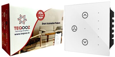 Fan Regulator Smart Wi-Fi + Bluetooth Glass Touch Switch (White)