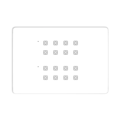 Teqooz 16-Switch Smart WiFi + Remote Touch Switch Panel (12M) (White)