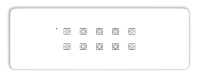 Teqooz 10-Switch Smart Zigbee + Remote Touch Switch Panel (8M) (White)